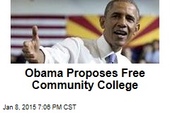 Obama proposes two free years of community college