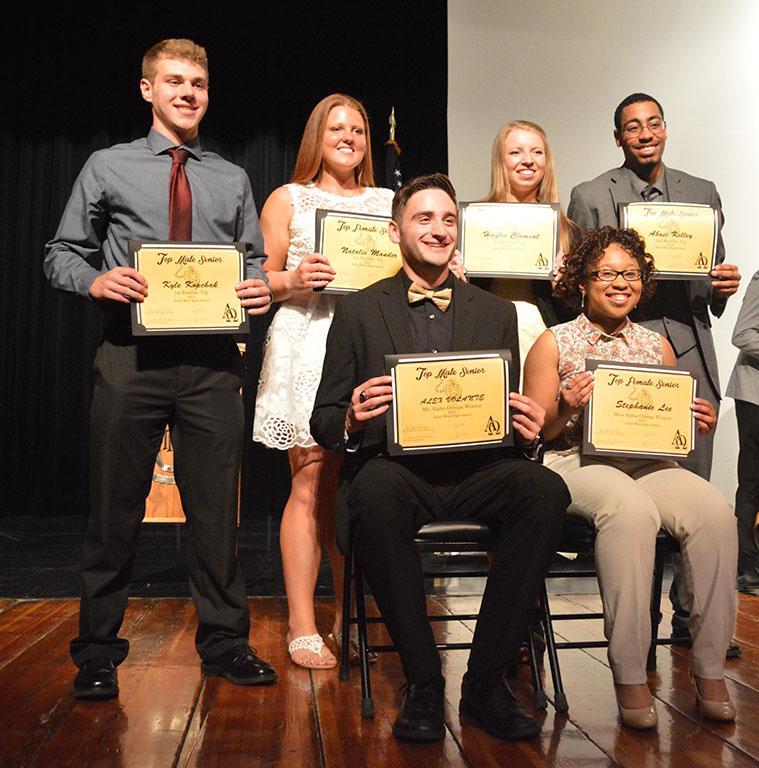 Back Row (L to R): Kyle Kopchak, Natalie Mander, Haylie Clement, Abasi Kelley; Front Row: Alex Volante, Stephanie Lee
