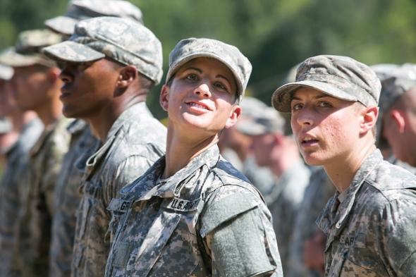 Capt. Kristen Griest, left,  and First Lt. Shaye Haver, right, were the first female graduates of the U.S. Army Ranger School. Photo courtesy of slate.com. 