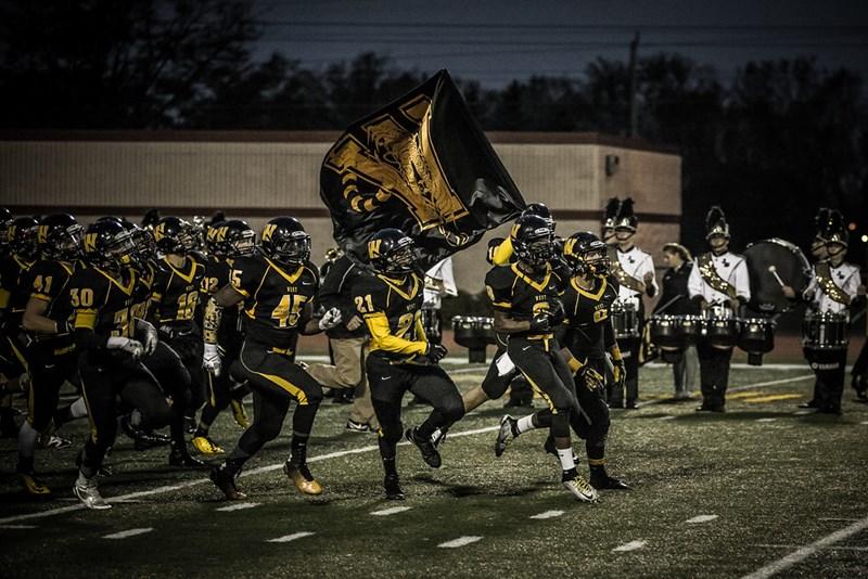 The Joliet West Varsity football team welcomed James Newby as their new kicker this year. Photo courtesy of jths.org