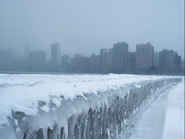 Previously in January 2019, a polar vortex prevented many students from going to school in the extreme cold. However, this year with the introduction of E-learning days, this will no longer happen in the event of extreme weather. This image is of icicles on North Avenue Beach of Lake Michigan in Chicago last year during the polar vortex. Photo courtesy of NPR.org.