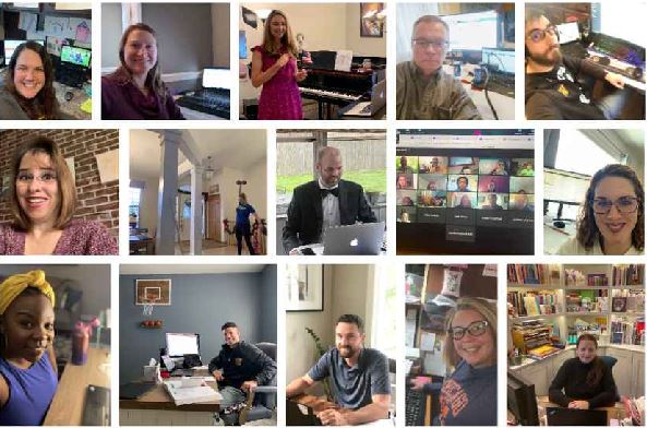 Image compiled from this year's yearbook spread titled, "Life from the other side of the screen" by Kelly Rappaport